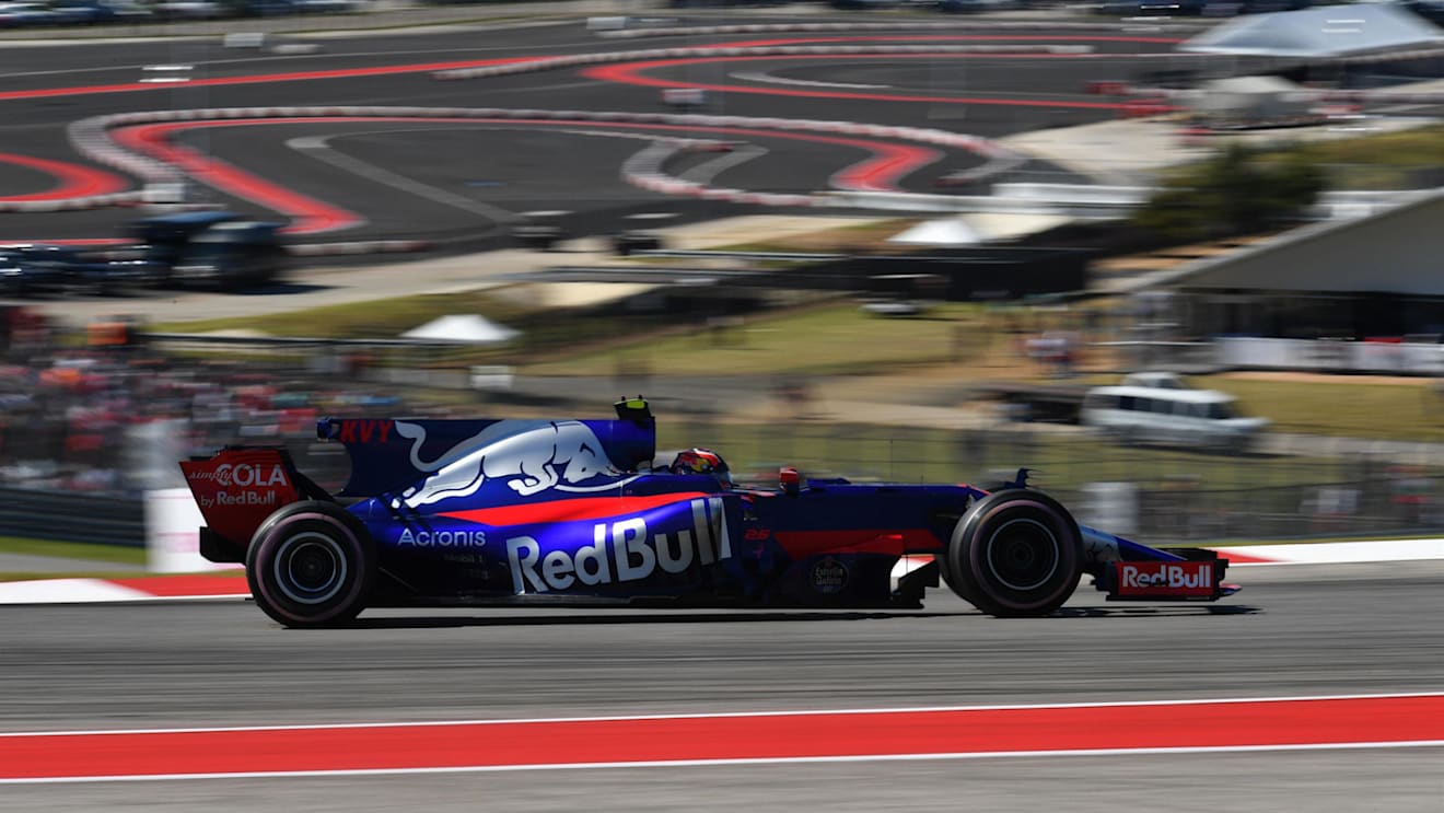 Daniil Kvyat (RUS) Scuderia Toro Rosso STR12 at Formula One World Championship, Rd17, United States Grand Prix, Race, Circuit of the Americas, Austin, Texas, USA, Sunday 22 October 2017. © Mark Sutton/Sutton Images