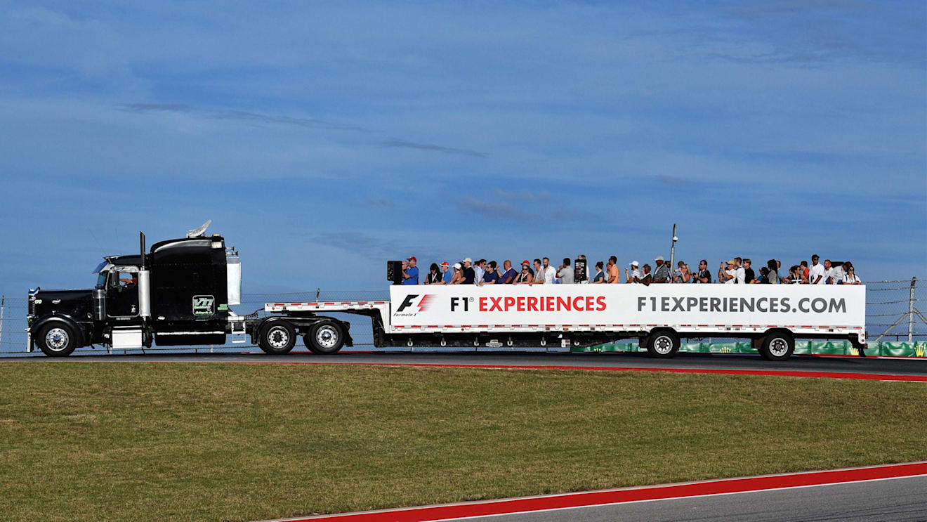 F1 Experiences track tour at Formula One World Championship, Rd17, United States Grand Prix, Preparations, Circuit of the Americas, Austin, Texas, USA, Thursday 19 October 2017. © Mark Sutton/Sutton Images