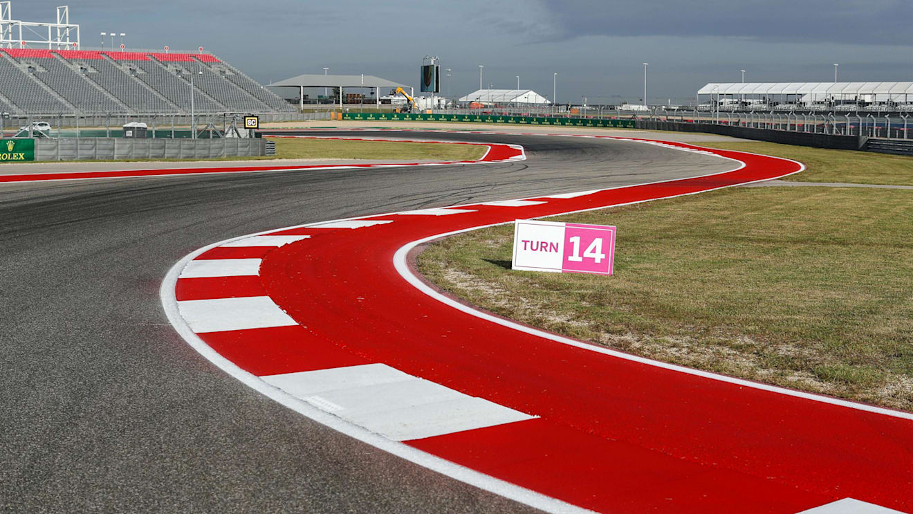 Track view at Formula One World Championship, Rd17, United States Grand Prix, Preparations, Circuit of the Americas, Austin, Texas, USA, Thursday 19 October 2017. © Kym Illman/Sutton Images