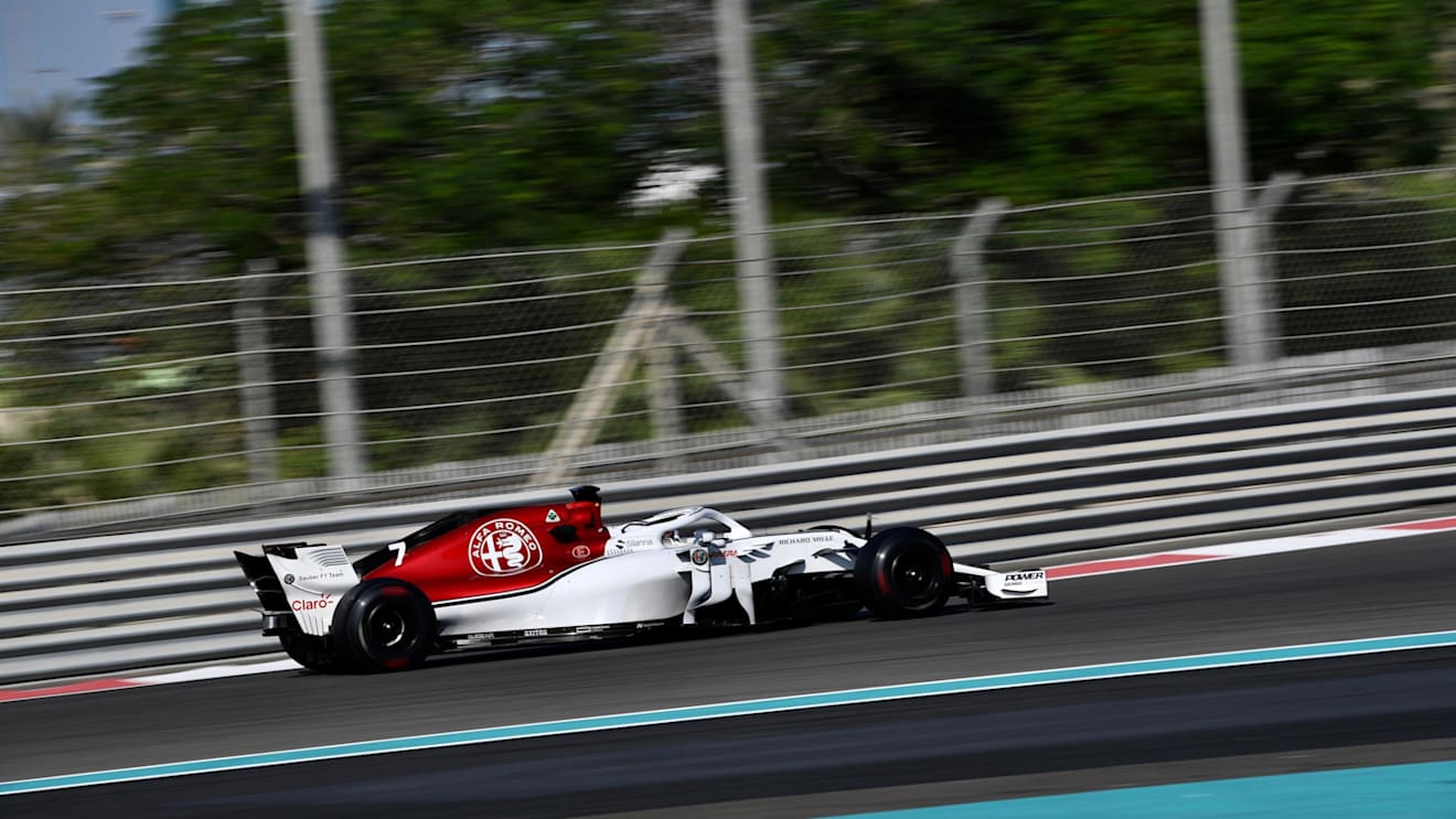 Kimi Raikkonen, Alfa Romeo Sauber C37 at Formula One Testing, Day One, Yas Marina Circuit, Abu Dhabi, UAE, Tuesday 27 November 2018.