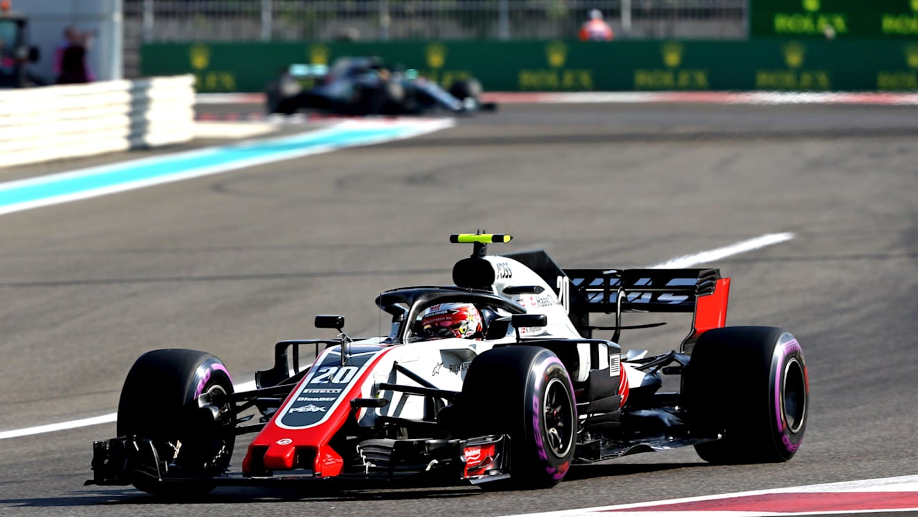 Kevin Magnussen, Haas F1 Team VF-18 at Formula One World Championship, Rd21, Abu Dhabi Grand Prix, Qualifying, Yas Marina Circuit, Abu Dhabi, UAE, Saturday 24 November 2018.