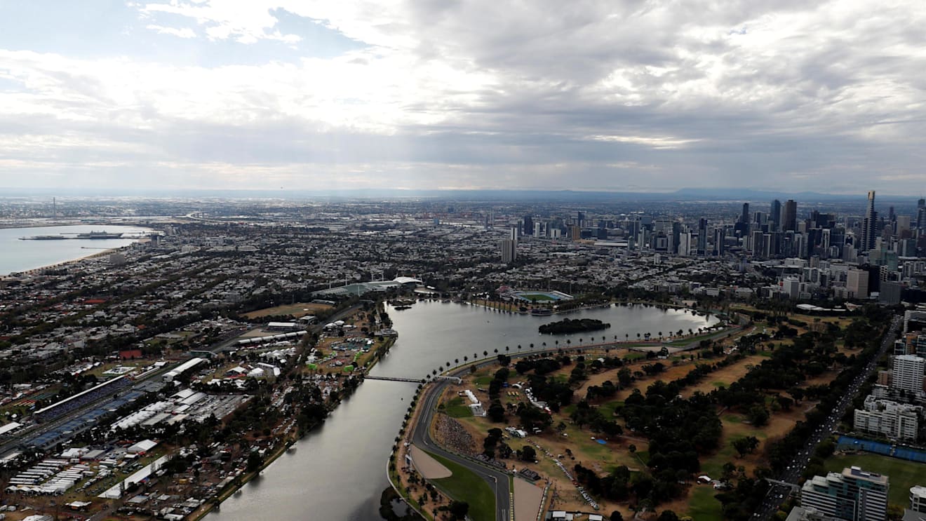 Aerial view at Formula One World Championship, Rd1, Australian Grand Prix, Qualifying, Melbourne, Australia, Saturday 24 March 2018. © Zak Mauger/LAT/Sutton Images