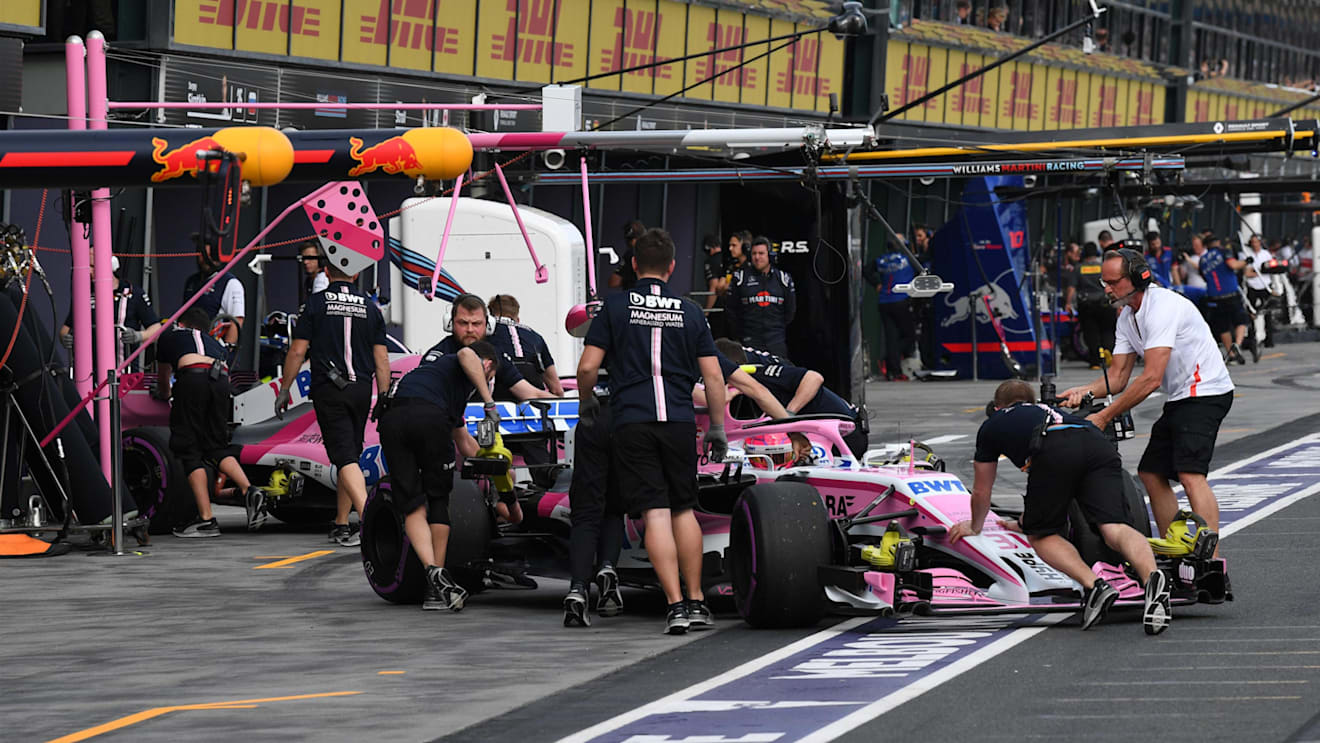 Esteban Ocon (FRA) Force India VJM11 at Formula One World Championship, Rd1, Australian Grand Prix, Qualifying, Melbourne, Australia, Saturday 24 March 2018. © Mark Sutton/Sutton Images