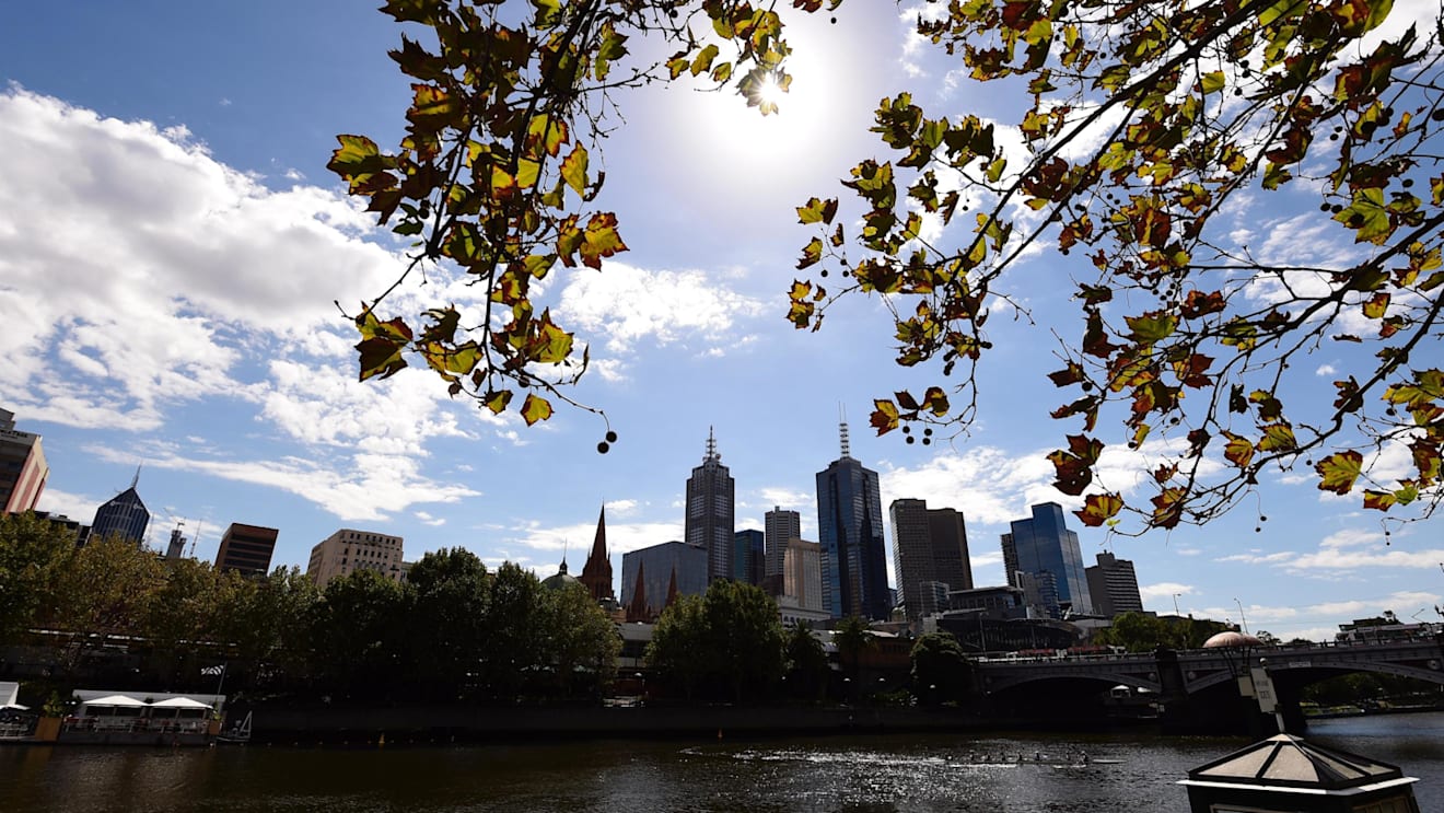 Atmosphere / skyline at Formula One World Championship, Rd1, Australian Grand Prix, Preparations, Melbourne, Australia, Wednesday 21 March 2018. © Jerry Andre/Sutton Images