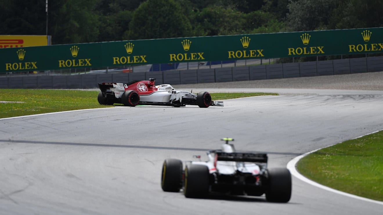 Marcus Ericsson (SWE) Alfa Romeo Sauber C37 runs wide at Formula One World Championship, Rd9, Austrian Grand Prix, Practice, Spielberg, Austria, Friday 29 June 2018. © Mark Sutton/Sutton Images