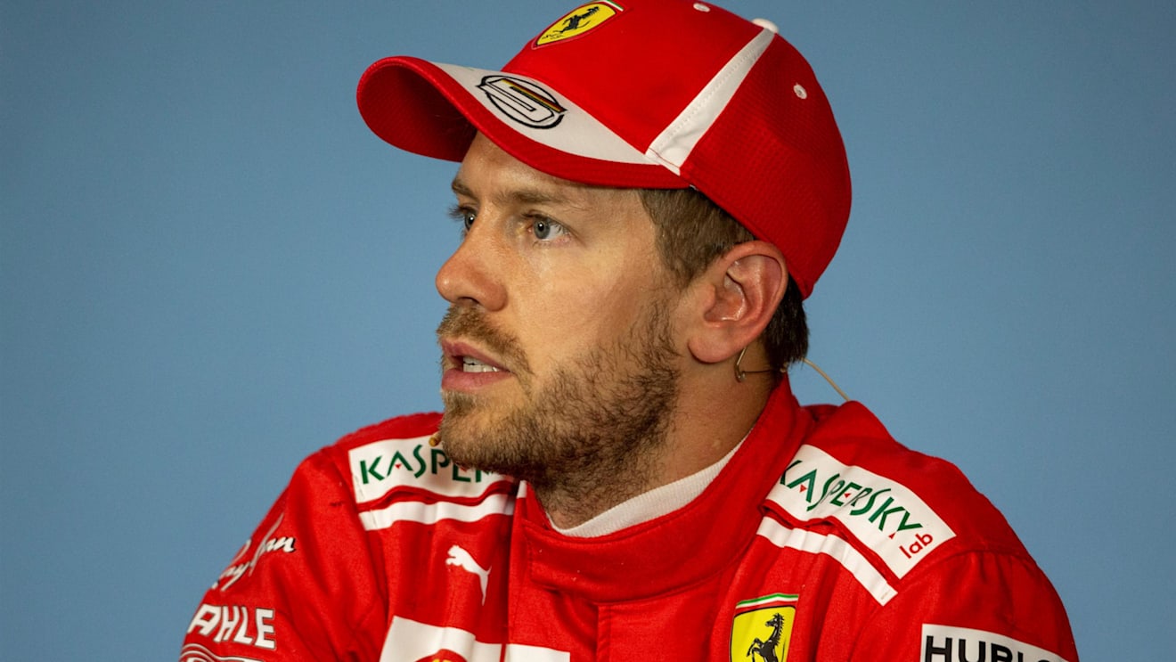 Sebastian Vettel (GER) Ferrari in the Press Conference at Formula One World Championship, Rd9, Austrian Grand Prix, Qualifying, Spielberg, Austria, Saturday 30 June 2018. © Manuel Goria/Sutton Images
