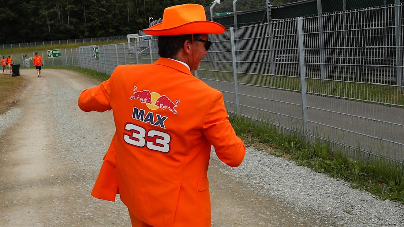 Max Verstappen (NED) Red Bull Racing fan at Formula One World Championship, Rd9, Austrian Grand Prix, Qualifying, Spielberg, Austria, Saturday 30 June 2018. © Manuel Goria/Sutton Images