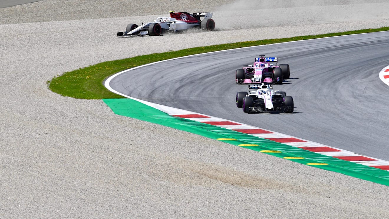 Charles Leclerc (MON) Alfa Romeo Sauber C37 runs wide at Formula One World Championship, Rd9, Austrian Grand Prix, Race, Spielberg, Austria, Sunday 1 July 2018. © Jerry Andre/Sutton Images