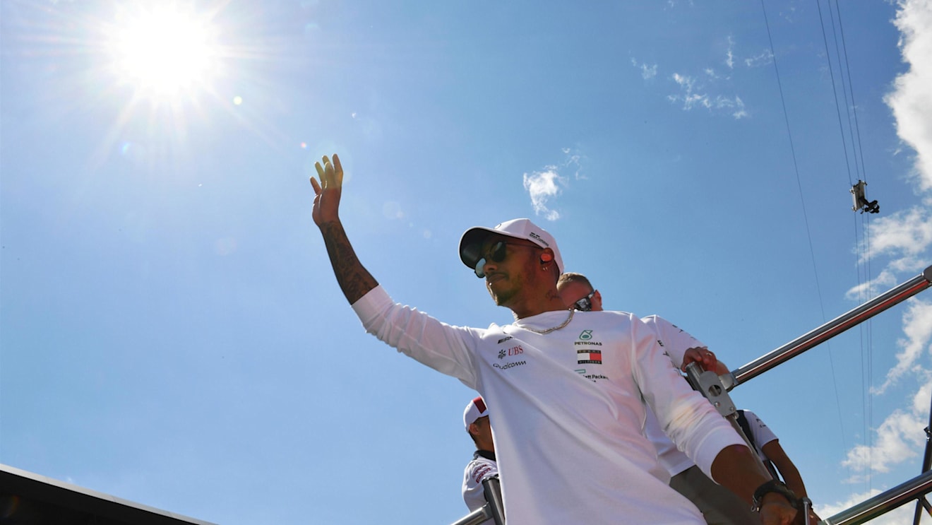 Lewis Hamilton (GBR) Mercedes-AMG F1 on the drivers parade at Formula One World Championship, Rd9, Austrian Grand Prix, Race, Spielberg, Austria, Sunday 1 July 2018. © Mark Sutton/Sutton Images