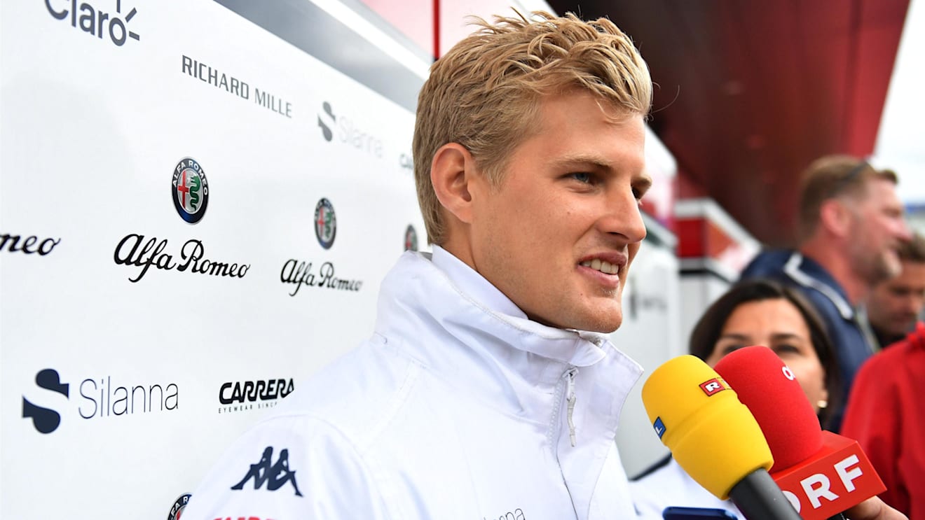 Marcus Ericsson (SWE) Alfa Romeo Sauber F1 Team talks with the media at Formula One World Championship, Rd9, Austrian Grand Prix, Preparations, Spielberg, Austria, Thursday 28 June 2018. © Mark Sutton/Sutton Images