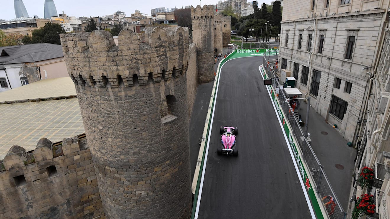 Esteban Ocon (FRA) Force India VJM11 at Formula One World Championship, Rd4, Azerbaijan Grand Prix, Practice, Baku City Circuit, Baku, Azerbaijan, Friday 27 April 2018. © Jerry Andre/Sutton Images