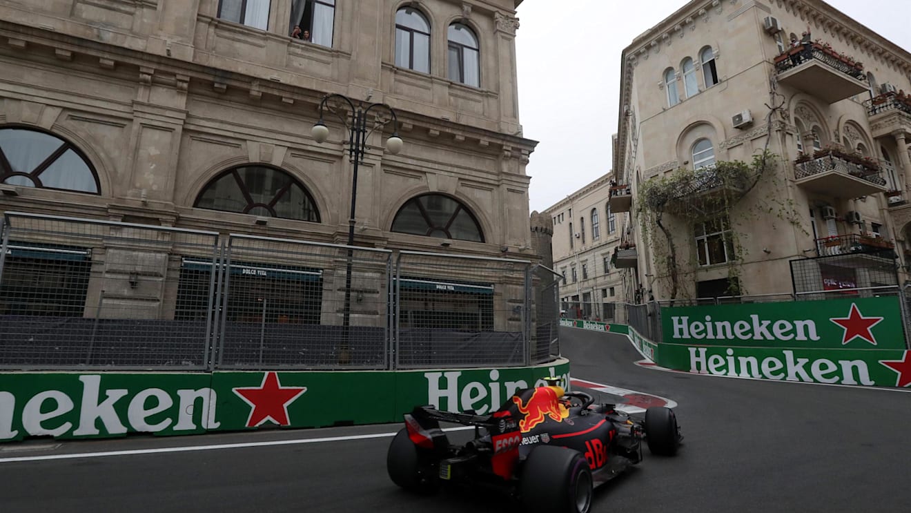 Max Verstappen (NED) Red Bull Racing RB14 at Formula One World Championship, Rd4, Azerbaijan Grand Prix, Practice, Baku City Circuit, Baku, Azerbaijan, Friday 27 April 2018. © James Gasperotti/Sutton Images