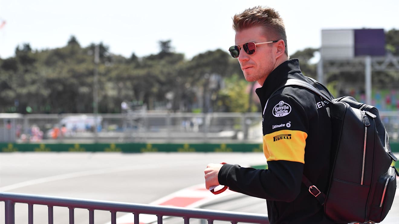 Nico Hulkenberg (GER) Renault Sport F1 Team at Formula One World Championship, Rd4, Azerbaijan Grand Prix, Practice, Baku City Circuit, Baku, Azerbaijan, Friday 27 April 2018. © Jerry Andre/Sutton Images