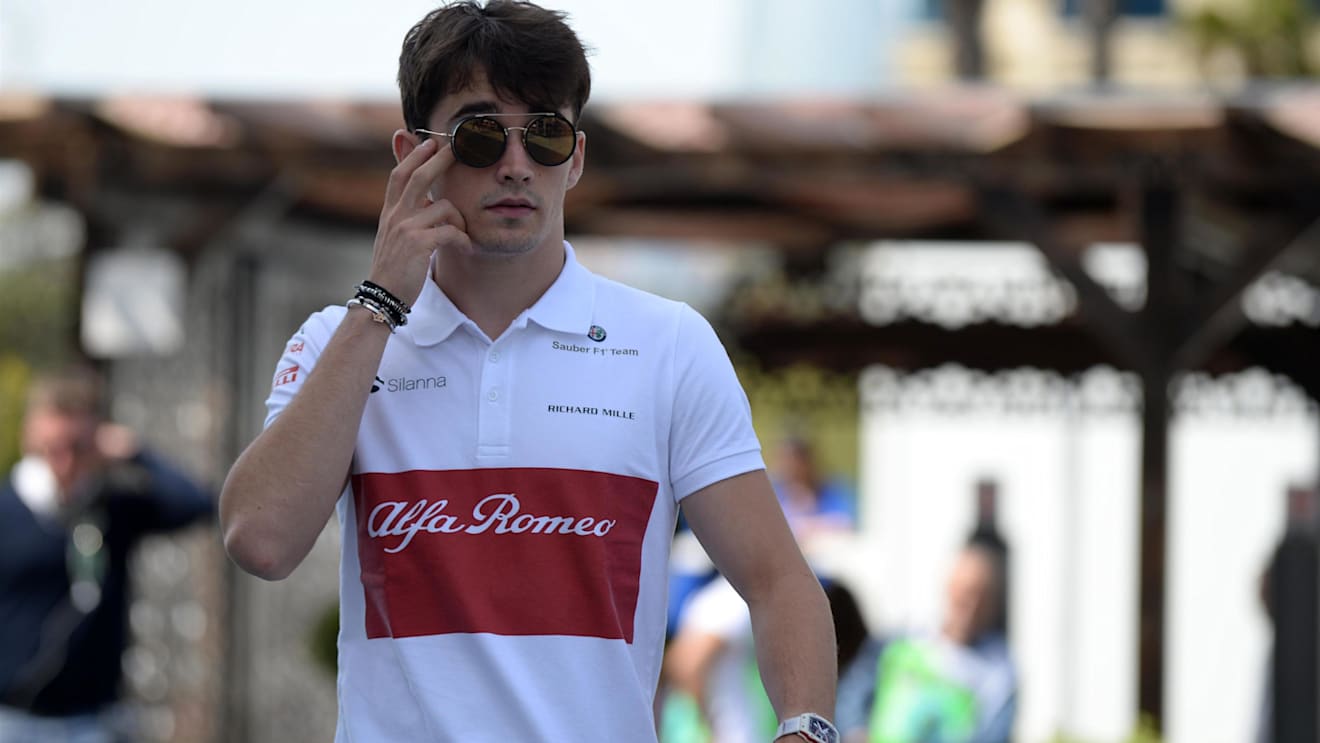 Charles Leclerc (MON) Alfa Romeo Sauber F1 Team at Formula One World Championship, Rd4, Azerbaijan Grand Prix, Practice, Baku City Circuit, Baku, Azerbaijan, Friday 27 April 2018. © Simon Galloway/Sutton Images