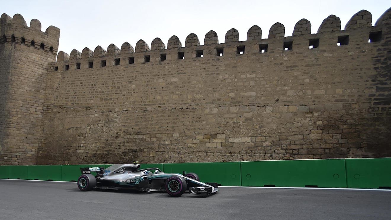 Valtteri Bottas (FIN) Mercedes-AMG F1 W09 EQ Power+ at Formula One World Championship, Rd4, Azerbaijan Grand Prix, Practice, Baku City Circuit, Baku, Azerbaijan, Friday 27 April 2018. © Simon Galloway/Sutton Images