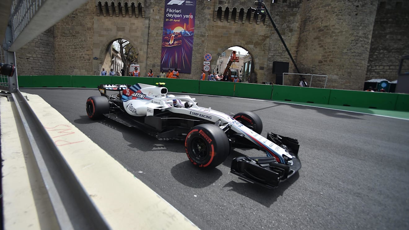 Sergey Sirotkin (RUS) Williams FW41 at Formula One World Championship, Rd4, Azerbaijan Grand Prix, Practice, Baku City Circuit, Baku, Azerbaijan, Friday 27 April 2018. © Simon Galloway/Sutton Images