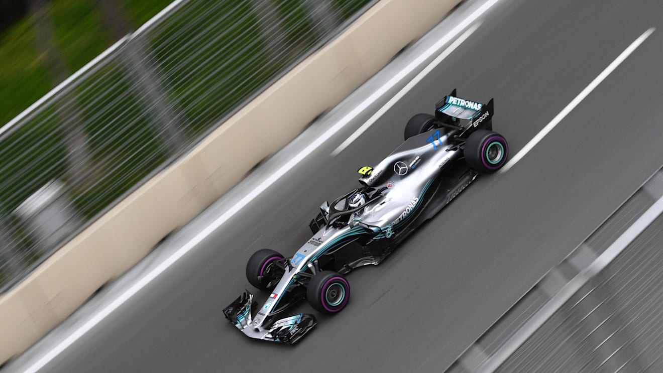 Valtteri Bottas (FIN) Mercedes-AMG F1 W09 EQ Power+ at Formula One World Championship, Rd4, Azerbaijan Grand Prix, Qualifying, Baku City Circuit, Baku, Azerbaijan, Saturday 28 April 2018. © Jerry Andre/Sutton Images