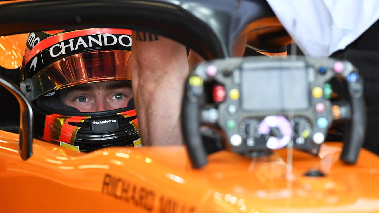 Stoffel Vandoorne (BEL) McLaren MCL33 at Formula One World Championship, Rd4, Azerbaijan Grand Prix, Qualifying, Baku City Circuit, Baku, Azerbaijan, Saturday 28 April 2018. © Mark Sutton/Sutton Images