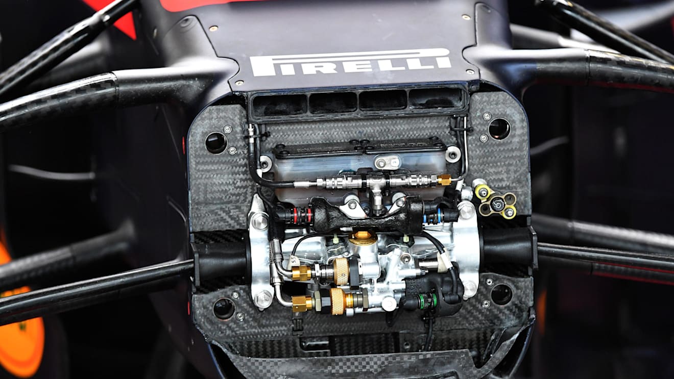 Red Bull Racing RB14 chassis detail at Formula One World Championship, Rd4, Azerbaijan Grand Prix, Qualifying, Baku City Circuit, Baku, Azerbaijan, Saturday 28 April 2018. © Mark Sutton/Sutton Images
