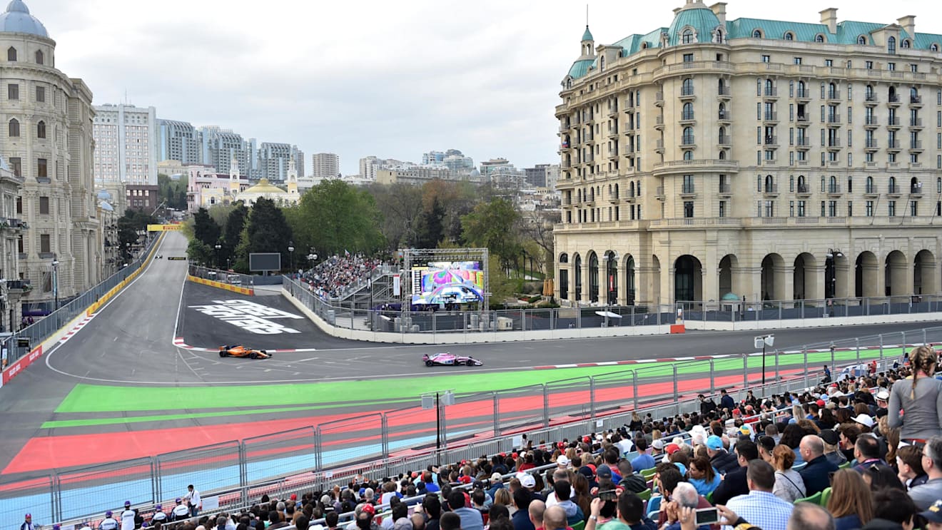 Esteban Ocon (FRA) Force India VJM11 at Formula One World Championship, Rd4, Azerbaijan Grand Prix, Qualifying, Baku City Circuit, Baku, Azerbaijan, Saturday 28 April 2018. © Simon Galloway/Sutton Images