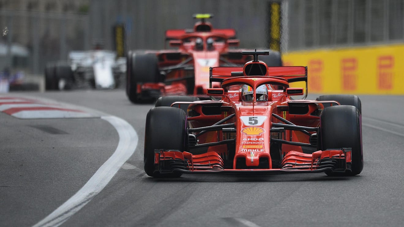 Sebastian Vettel (GER) Ferrari SF-71H at Formula One World Championship, Rd4, Azerbaijan Grand Prix, Qualifying, Baku City Circuit, Baku, Azerbaijan, Saturday 28 April 2018. © Simon Galloway/Sutton Images