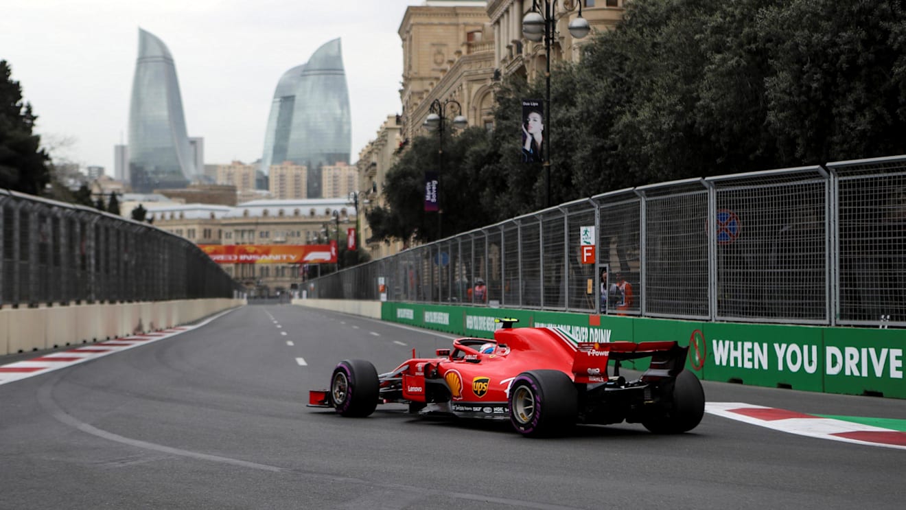 Kimi Raikkonen (FIN) Ferrari SF-71H at Formula One World Championship, Rd4, Azerbaijan Grand Prix, Qualifying, Baku City Circuit, Baku, Azerbaijan, Saturday 28 April 2018. © James Gasperotti/Sutton Images