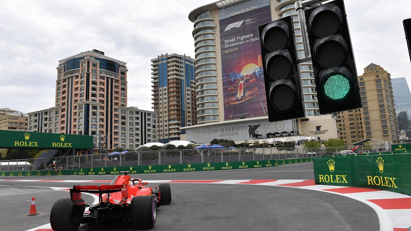 Sebastian Vettel (GER) Ferrari SF-71H at Formula One World Championship, Rd4, Azerbaijan Grand Prix, Qualifying, Baku City Circuit, Baku, Azerbaijan, Saturday 28 April 2018. © Mark Sutton/Sutton Images