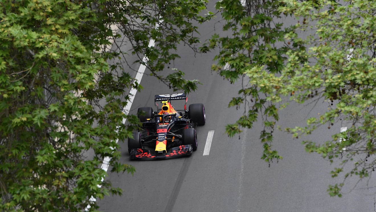 Max Verstappen (NED) Red Bull Racing RB14 at Formula One World Championship, Rd4, Azerbaijan Grand Prix, Qualifying, Baku City Circuit, Baku, Azerbaijan, Saturday 28 April 2018. © Jerry Andre/Sutton Images