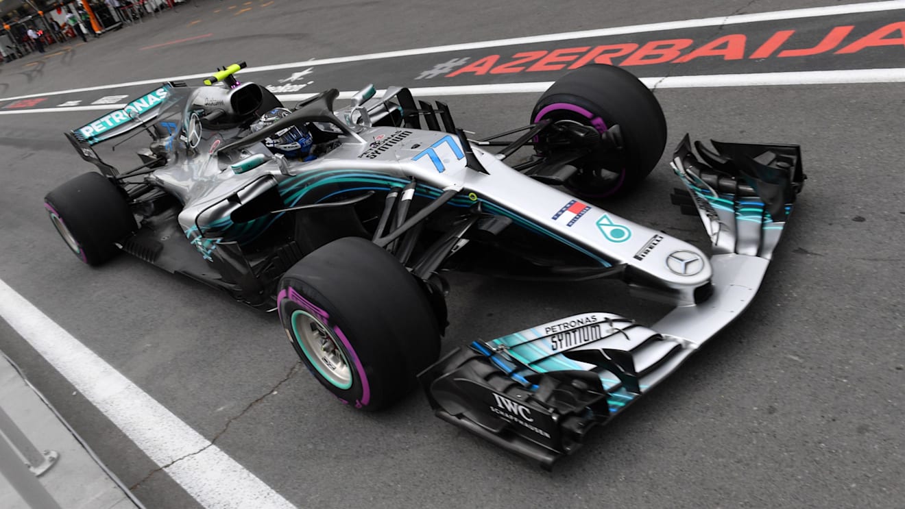Valtteri Bottas (FIN) Mercedes-AMG F1 W09 EQ Power+ at Formula One World Championship, Rd4, Azerbaijan Grand Prix, Qualifying, Baku City Circuit, Baku, Azerbaijan, Saturday 28 April 2018. © Mark Sutton/Sutton Images