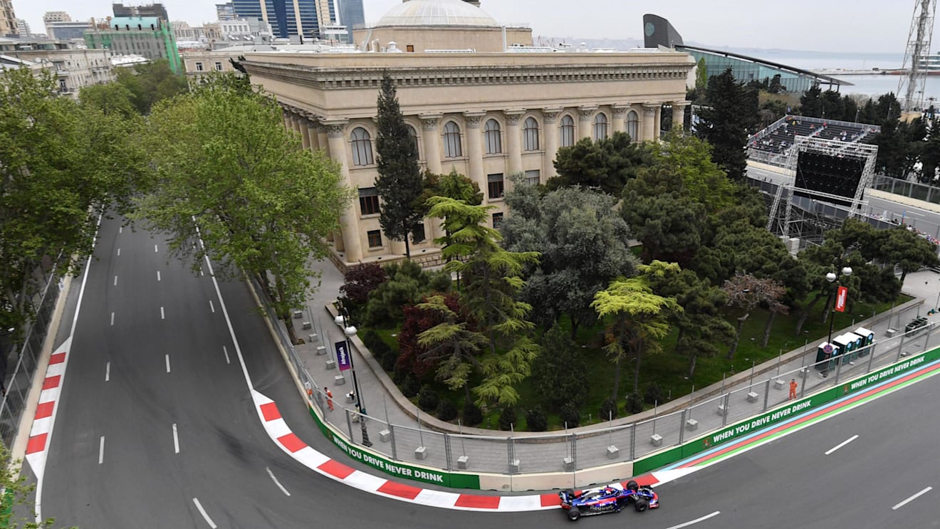 Pierre Gasly (FRA) Scuderia Toro Rosso STR13 at Formula One World Championship, Rd4, Azerbaijan Grand Prix, Qualifying, Baku City Circuit, Baku, Azerbaijan, Saturday 28 April 2018. © Jerry Andre/Sutton Images