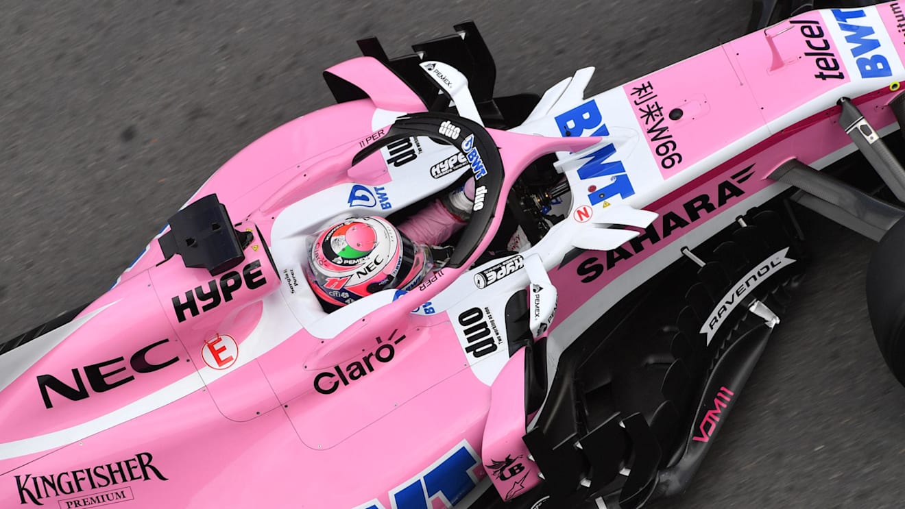 Sergio Perez (MEX) Force India VJM11 at Formula One World Championship, Rd4, Azerbaijan Grand Prix, Qualifying, Baku City Circuit, Baku, Azerbaijan, Saturday 28 April 2018. © Jerry Andre/Sutton Images