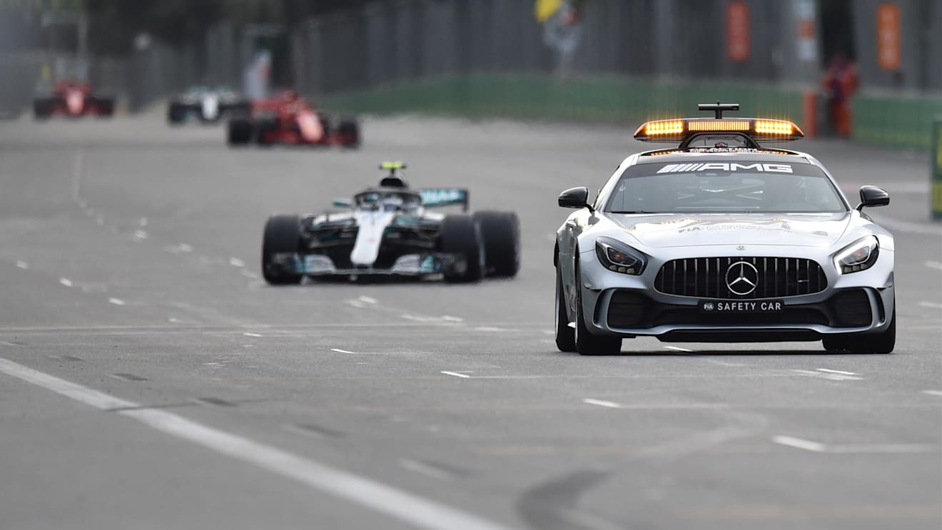 Safety car at Formula One World Championship, Rd4, Azerbaijan Grand Prix, Race, Baku City Circuit, Baku, Azerbaijan, Sunday 29 April 2018. © Simon Galloway/Sutton Images