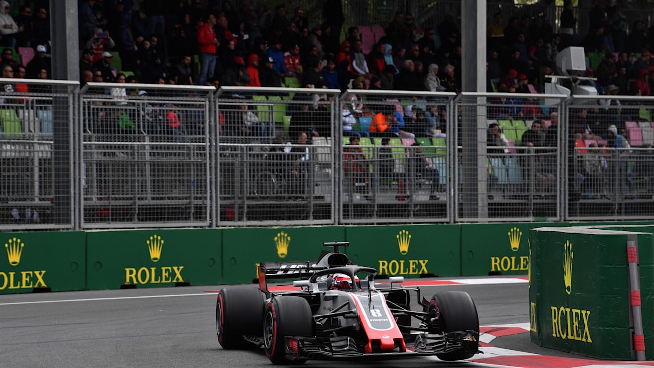 Romain Grosjean (FRA) Haas VF-18 at Formula One World Championship, Rd4, Azerbaijan Grand Prix, Race, Baku City Circuit, Baku, Azerbaijan, Sunday 29 April 2018. © Mark Sutton/Sutton Images
