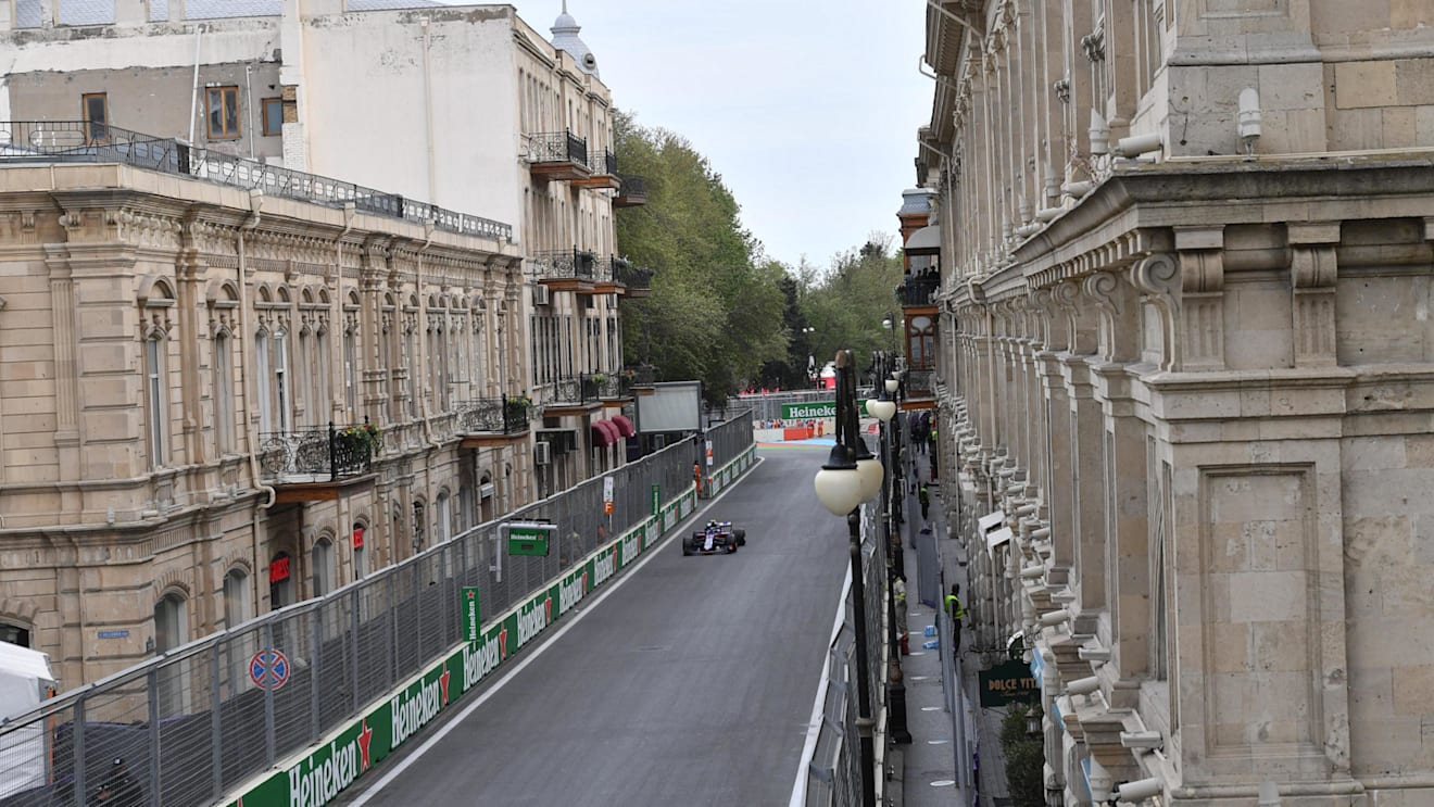 Pierre Gasly (FRA) Scuderia Toro Rosso STR13 at Formula One World Championship, Rd4, Azerbaijan Grand Prix, Race, Baku City Circuit, Baku, Azerbaijan, Sunday 29 April 2018. © Jerry Andre/Sutton Images