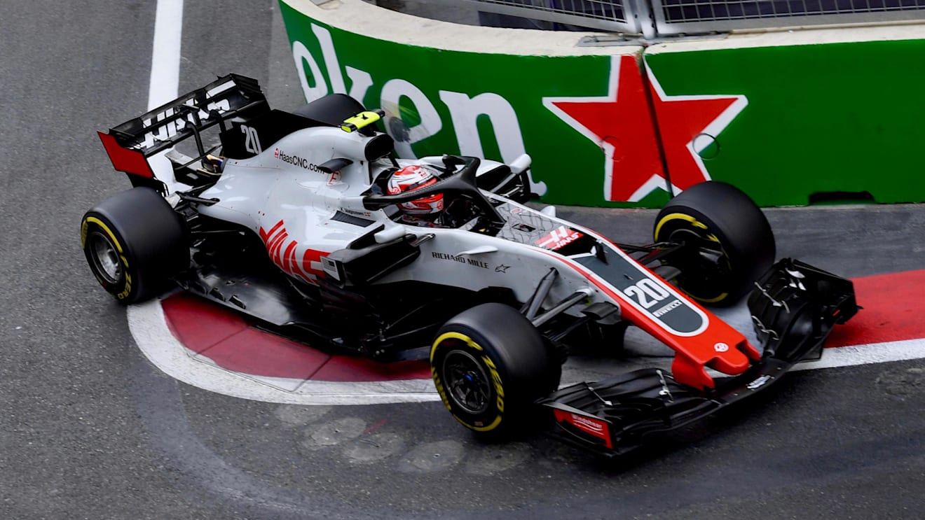 Kevin Magnussen (DEN) Haas VF-18 at Formula One World Championship, Rd4, Azerbaijan Grand Prix, Race, Baku City Circuit, Baku, Azerbaijan, Sunday 29 April 2018. © Jerry Andre/Sutton Images