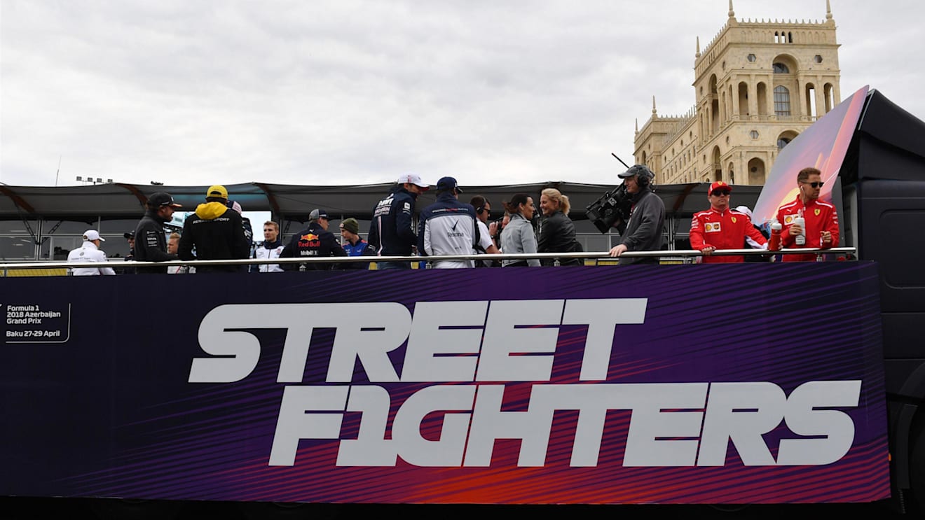 Drivers parade at Formula One World Championship, Rd4, Azerbaijan Grand Prix, Race, Baku City Circuit, Baku, Azerbaijan, Sunday 29 April 2018. © Mark Sutton/Sutton Images