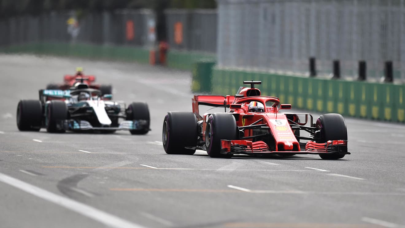 Sebastian Vettel (GER) Ferrari SF-71H at Formula One World Championship, Rd4, Azerbaijan Grand Prix, Race, Baku City Circuit, Baku, Azerbaijan, Sunday 29 April 2018. © James Gasperotti/Sutton Images