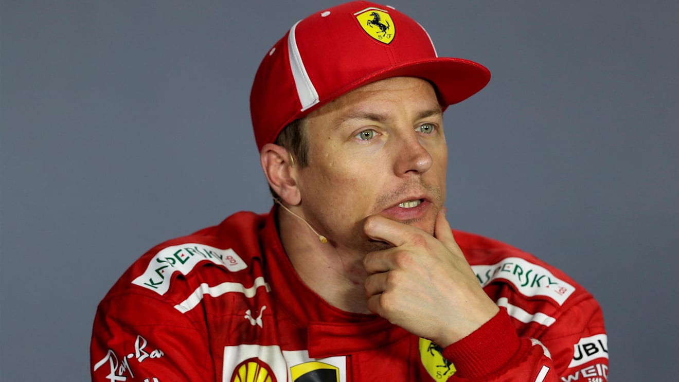 Kimi Raikkonen (FIN) Ferrari in the Press Conference at Formula One World Championship, Rd4, Azerbaijan Grand Prix, Race, Baku City Circuit, Baku, Azerbaijan, Sunday 29 April 2018. © James Gasperotti/Sutton Images