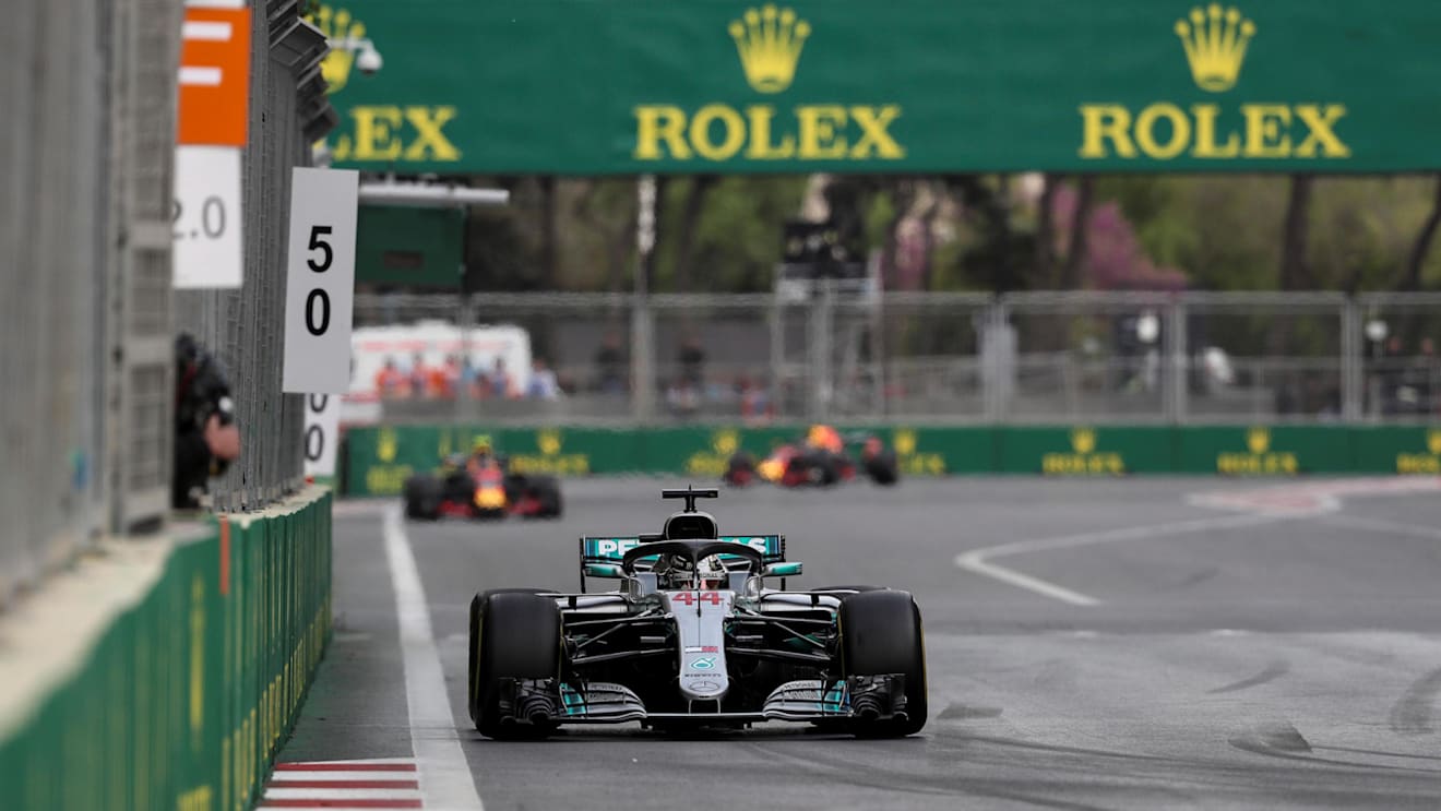 Lewis Hamilton (GBR) Mercedes-AMG F1 W09 EQ Power+ at Formula One World Championship, Rd4, Azerbaijan Grand Prix, Race, Baku City Circuit, Baku, Azerbaijan, Sunday 29 April 2018. © James Gasperotti/Sutton Images