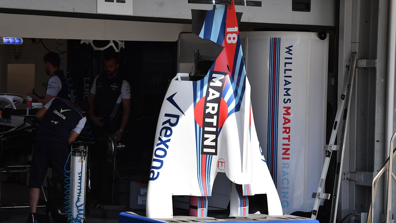 Williams FW41 bodywork at Formula One World Championship, Rd4, Azerbaijan Grand Prix, Preparations, Baku City Circuit, Baku, Azerbaijan, Thursday 26 April 2018. © Mark Sutton/Sutton Images