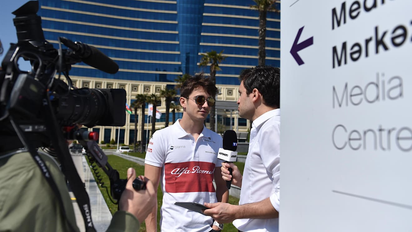 Charles Leclerc (MON) Alfa Romeo Sauber F1 Team at Formula One World Championship, Rd4, Azerbaijan Grand Prix, Preparations, Baku City Circuit, Baku, Azerbaijan, Thursday 26 April 2018. © Simon Galloway/Sutton Images