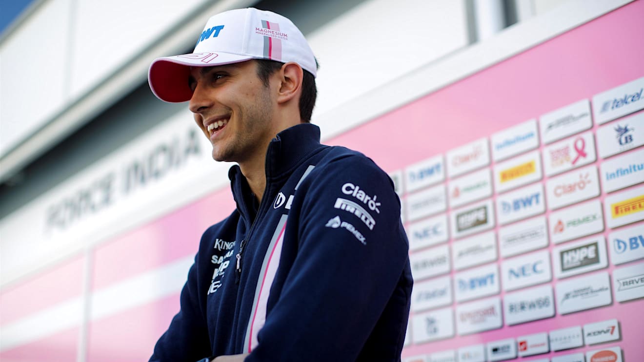 Esteban Ocon (FRA) Force India F1 at Formula One World Championship, Rd4, Azerbaijan Grand Prix, Preparations, Baku City Circuit, Baku, Azerbaijan, Thursday 26 April 2018. © James Gasperotti/Sutton Images