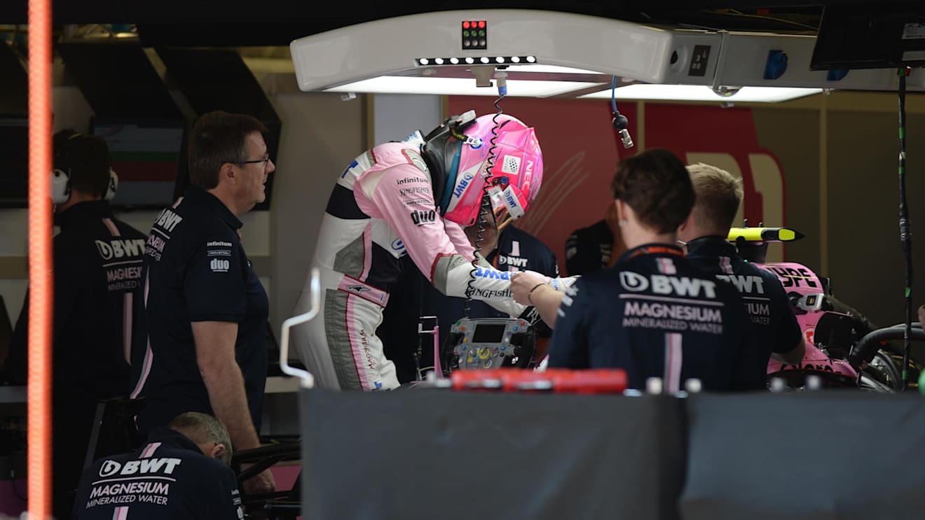 Esteban Ocon (FRA) Force India VJM11 at Formula One World Championship, Rd4, Azerbaijan Grand Prix, Preparations, Baku City Circuit, Baku, Azerbaijan, Thursday 26 April 2018. © Simon Galloway/Sutton Images