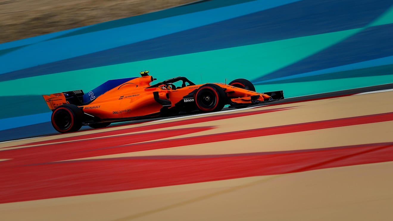 Stoffel Vandoorne (BEL) McLaren MCL33 at Formula One World Championship, Rd2, Bahrain Grand Prix, Practice, Bahrain International Circuit, Sakhir, Bahrain, Friday 6 April 2018. © Manuel Goria/Sutton Images