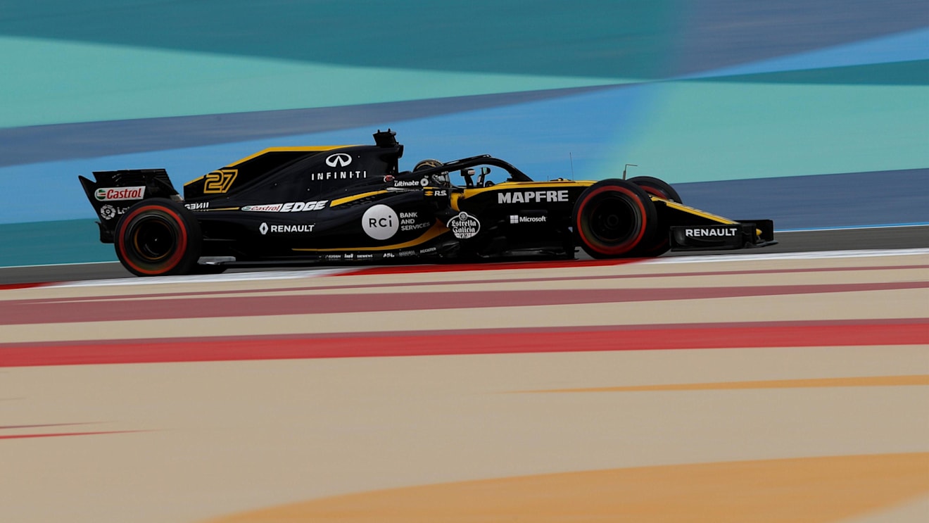 Nico Hulkenberg (GER) Renault Sport F1 Team RS18 at Formula One World Championship, Rd2, Bahrain Grand Prix, Practice, Bahrain International Circuit, Sakhir, Bahrain, Friday 6 April 2018. © Manuel Goria/Sutton Images
