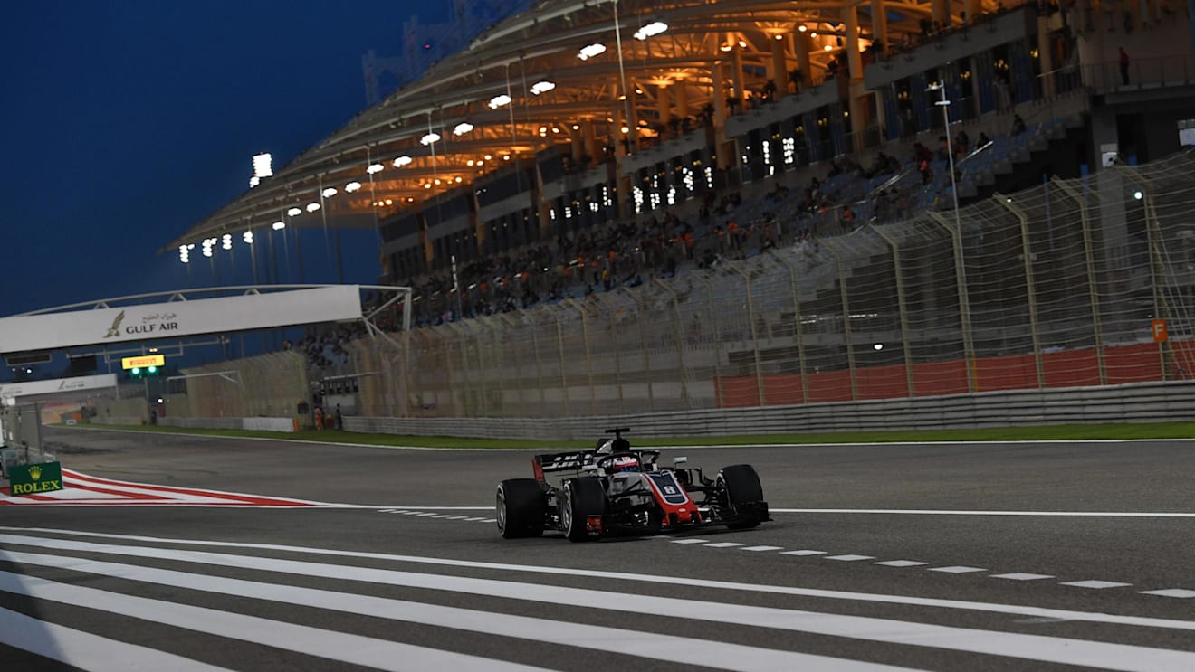 Romain Grosjean (FRA) Haas VF-18 at Formula One World Championship, Rd2, Bahrain Grand Prix, Practice, Bahrain International Circuit, Sakhir, Bahrain, Friday 6 April 2018. © Jerry Andre/Sutton Images