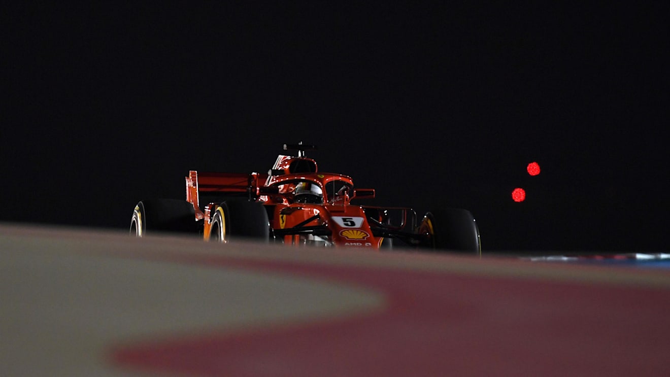 Sebastian Vettel (GER) Ferrari SF-71H at Formula One World Championship, Rd2, Bahrain Grand Prix, Practice, Bahrain International Circuit, Sakhir, Bahrain, Friday 6 April 2018. © Mark Sutton/Sutton Images