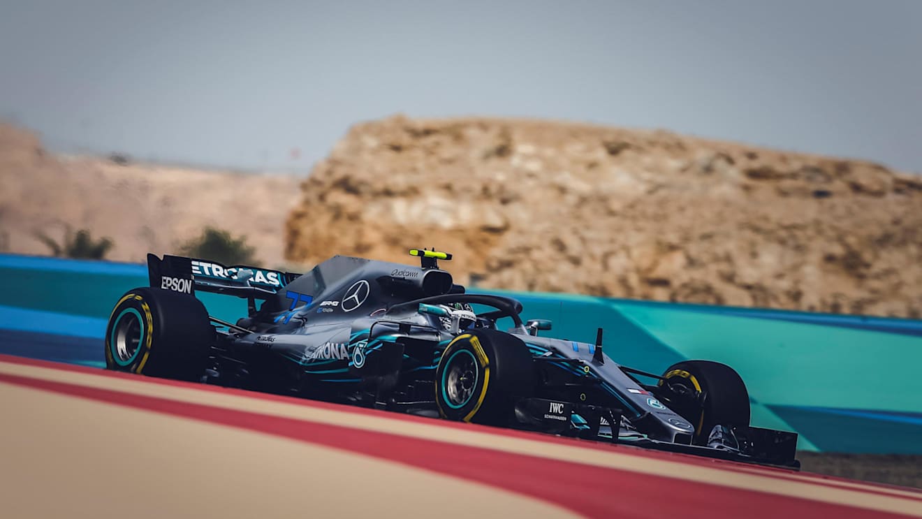 Valtteri Bottas (FIN) Mercedes-AMG F1 W09 EQ Power+ at Formula One World Championship, Rd2, Bahrain Grand Prix, Practice, Bahrain International Circuit, Sakhir, Bahrain, Friday 6 April 2018. © Manuel Goria/Sutton Images