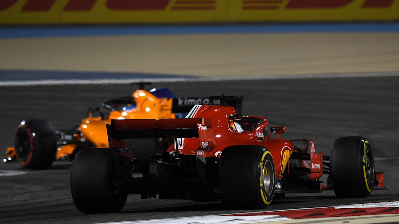 Sebastian Vettel (GER) Ferrari SF-71H at Formula One World Championship, Rd2, Bahrain Grand Prix, Practice, Bahrain International Circuit, Sakhir, Bahrain, Friday 6 April 2018. © Mark Sutton/Sutton Images