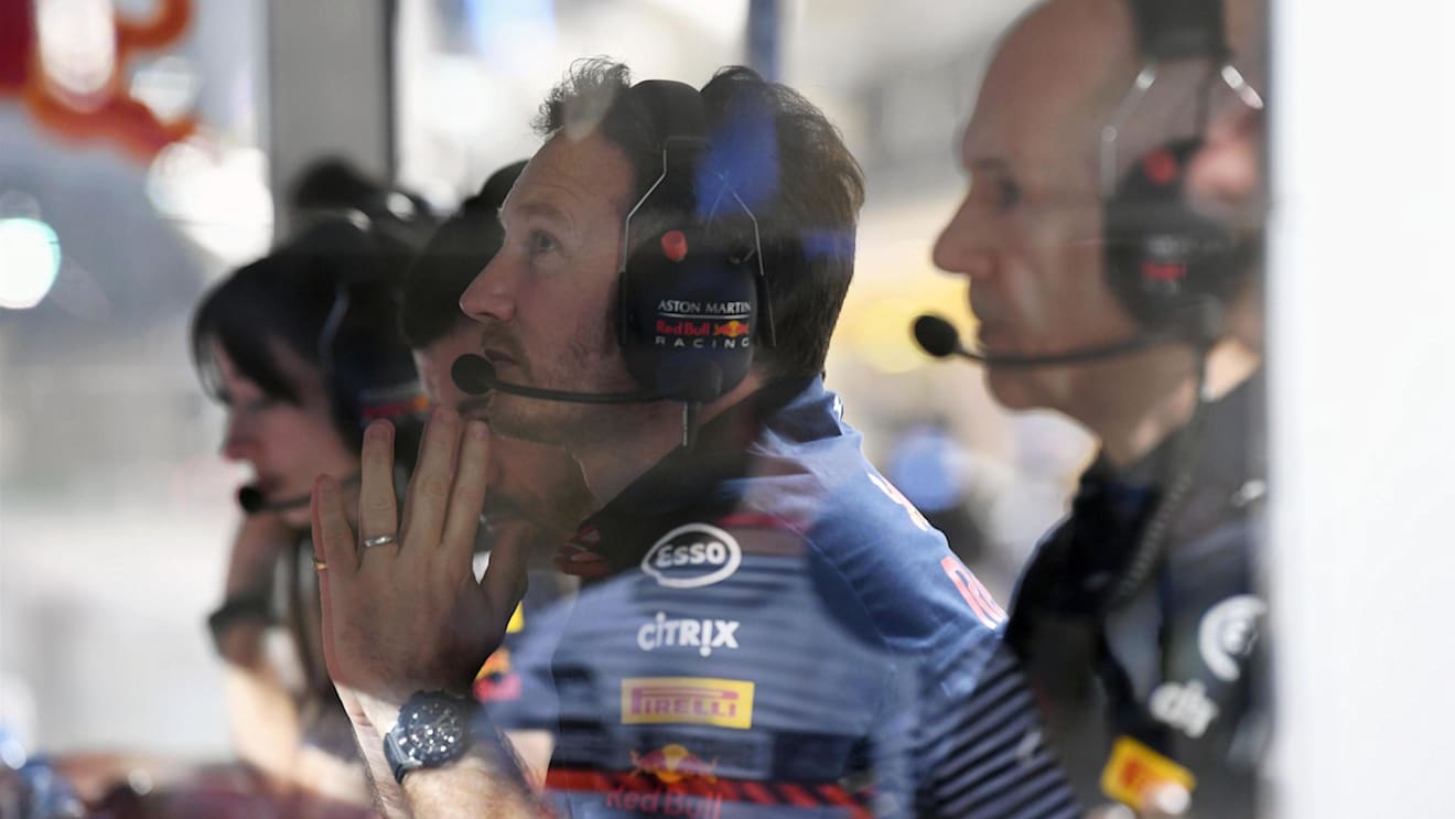 Christian Horner (GBR) Red Bull Racing Team Principal at Formula One World Championship, Rd2, Bahrain Grand Prix, Qualifying, Bahrain International Circuit, Sakhir, Bahrain, Saturday 7 April 2018. © Mark Sutton/Sutton Images